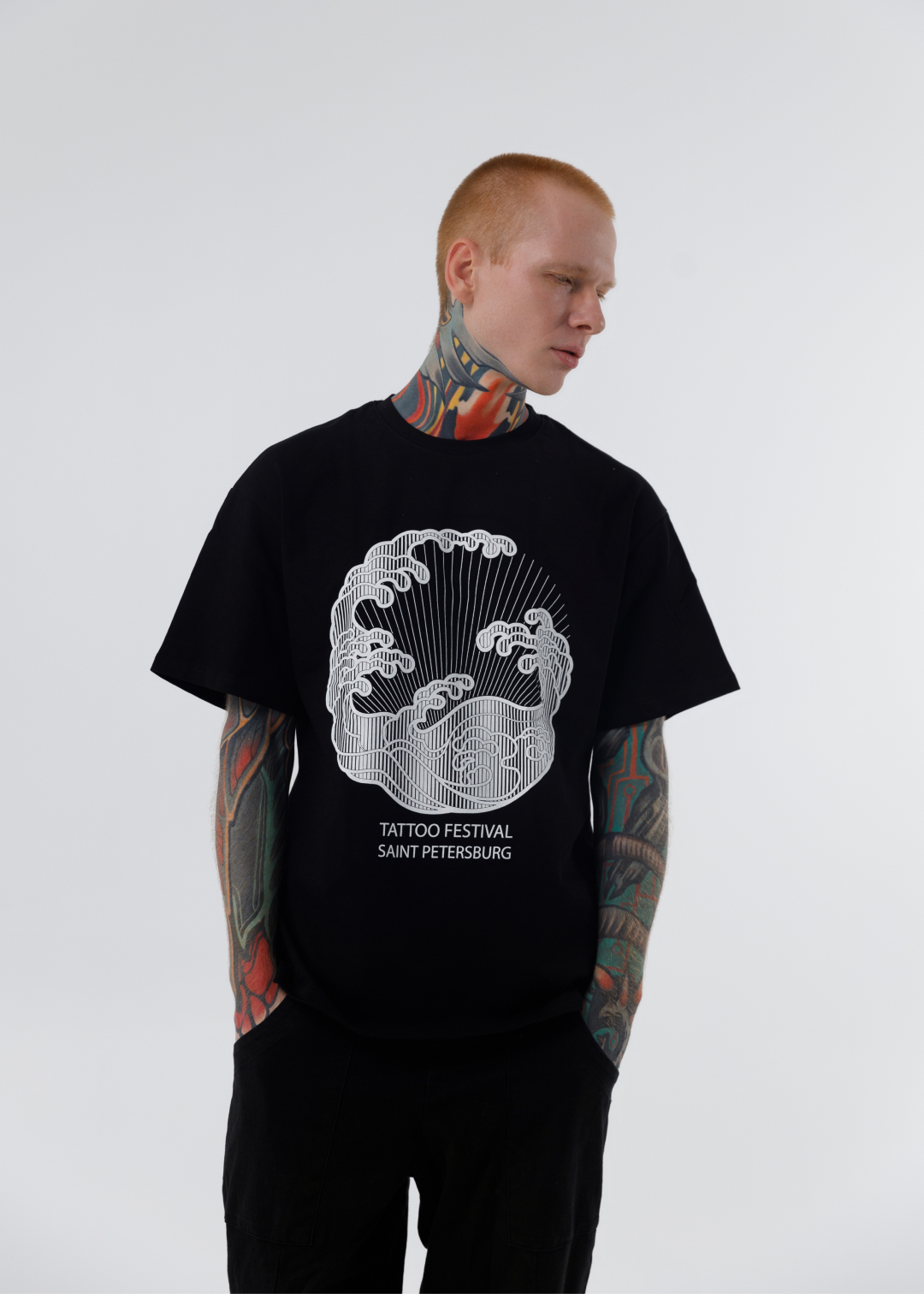 Футболка волна Oversize