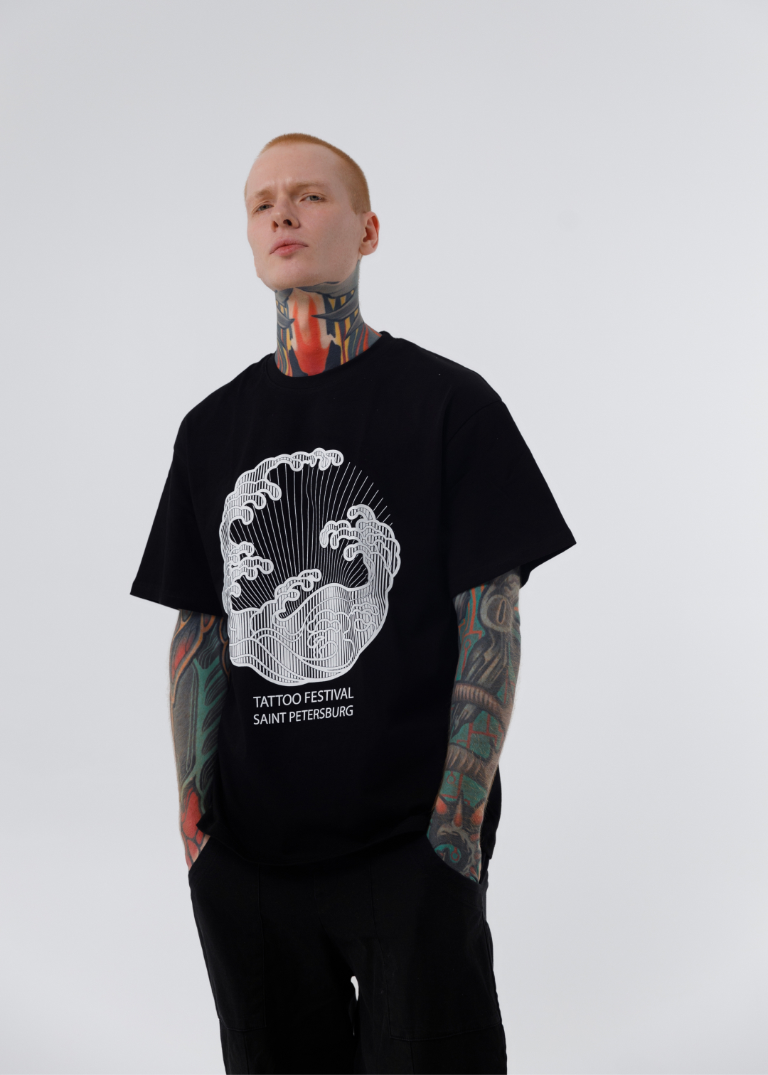 Футболка волна Oversize