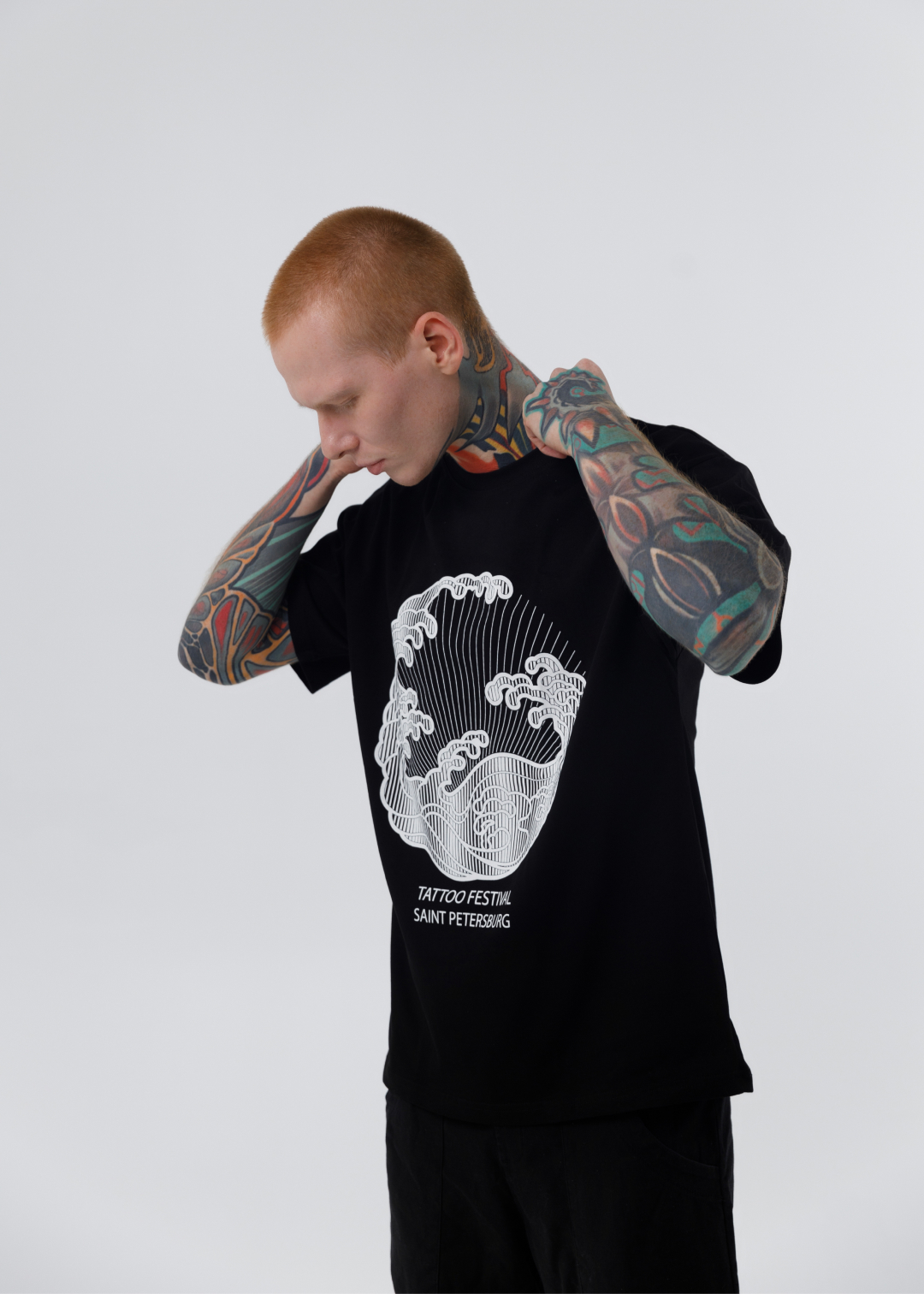 Футболка волна Oversize