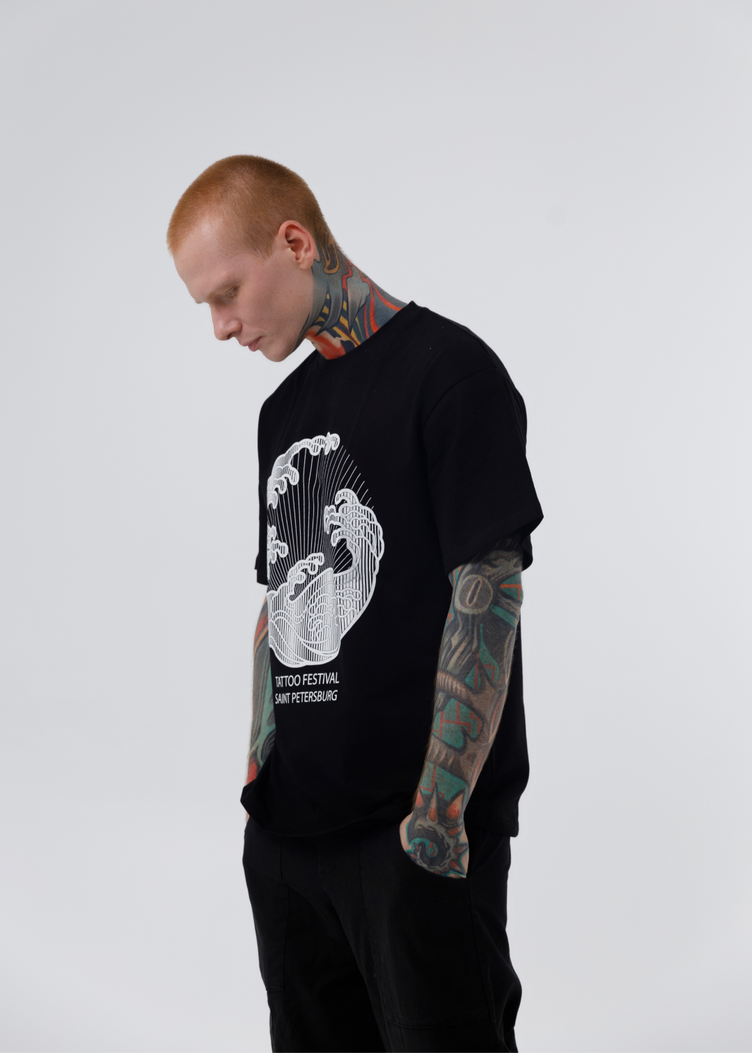 Футболка волна Oversize