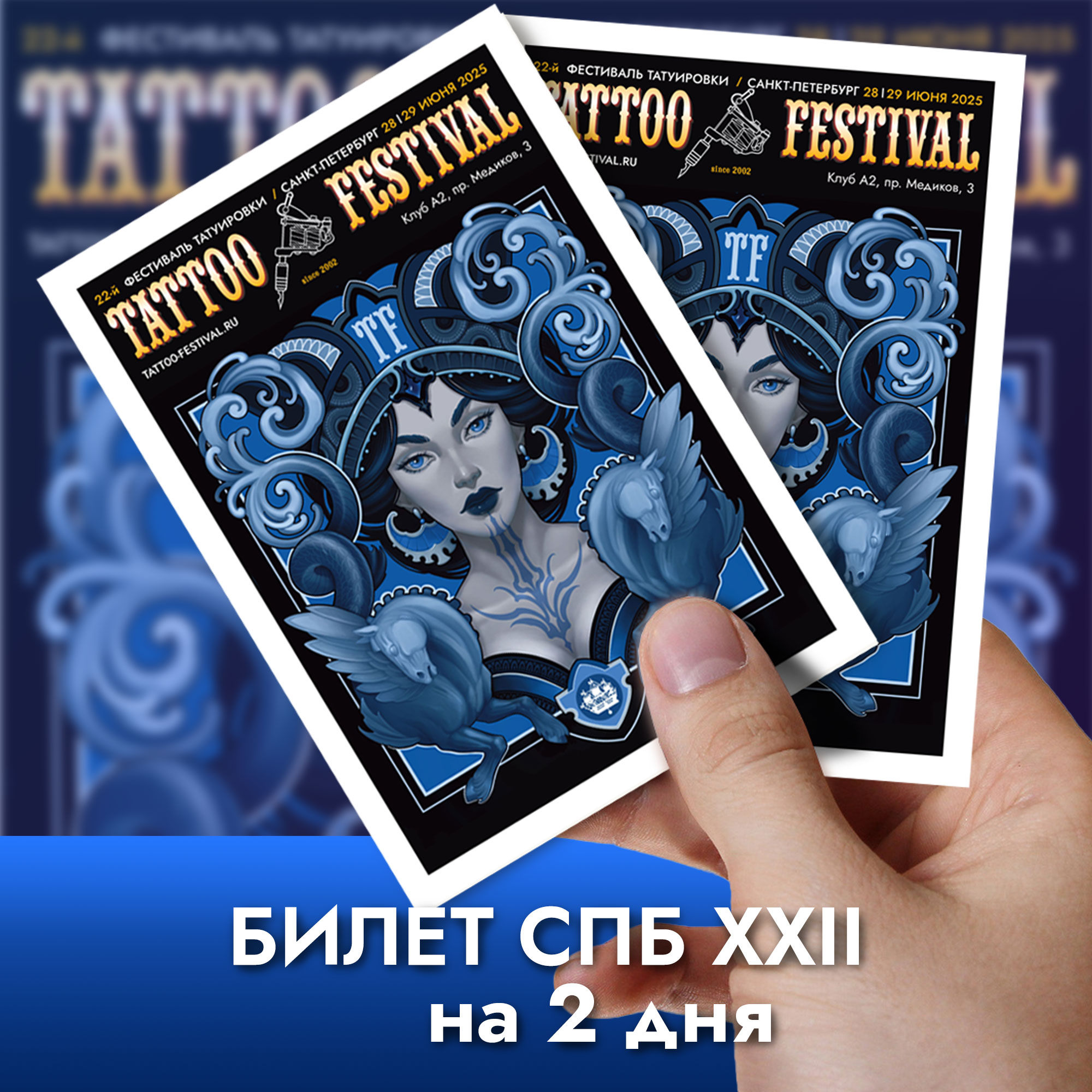 Билет СПб XXII на 2 дня
