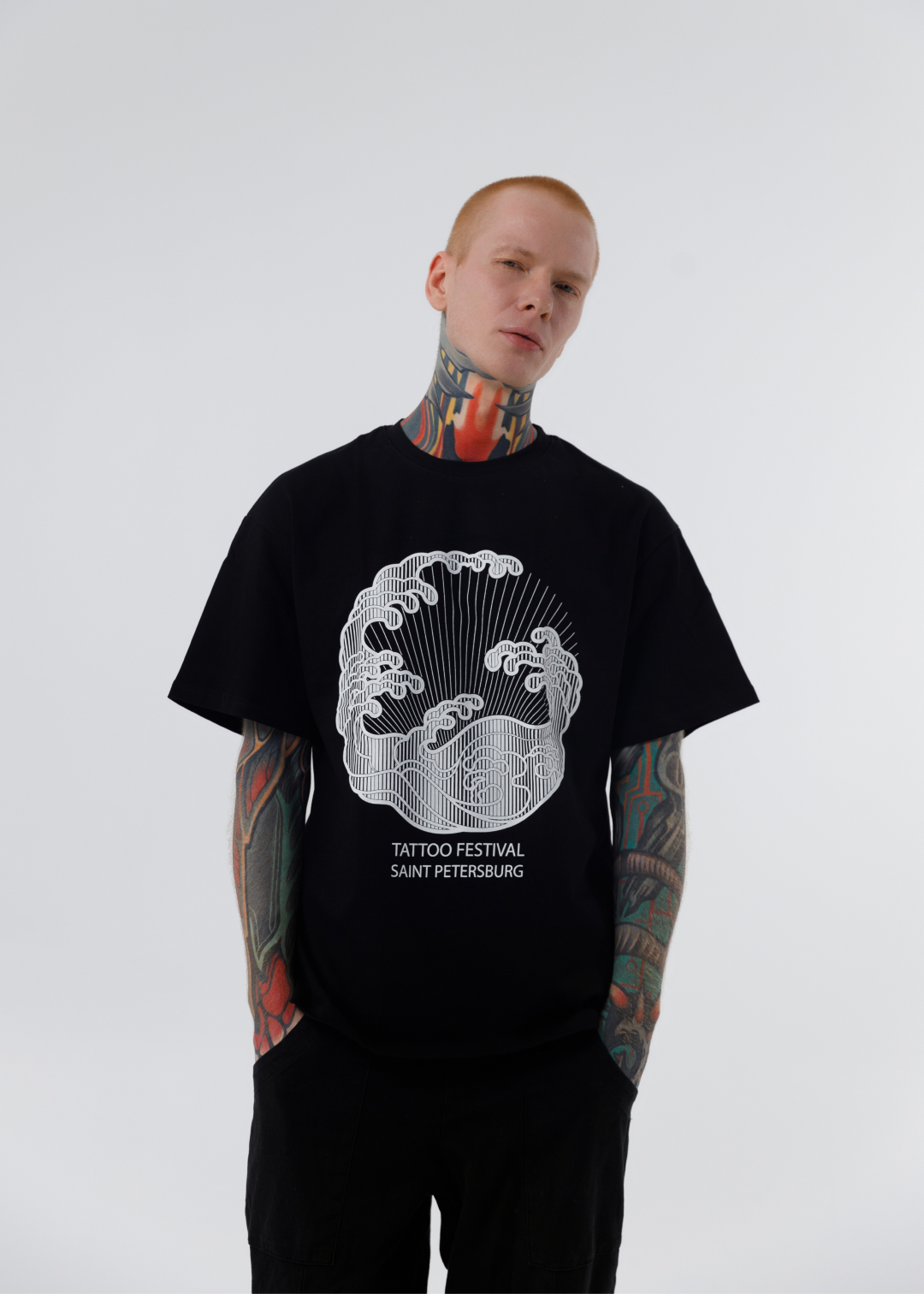 Футболка волна Oversize