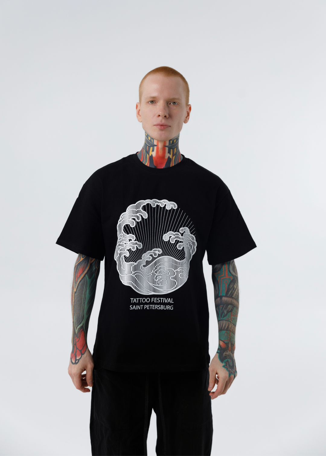 Футболка волна Oversize