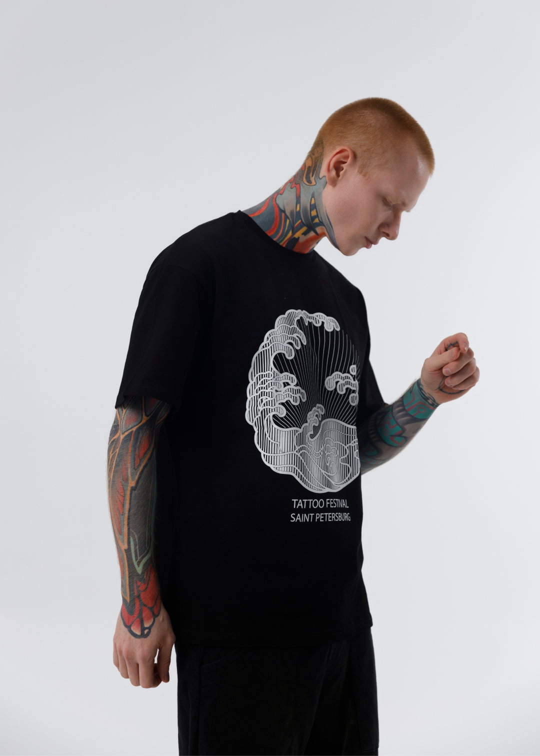 Футболка волна Oversize